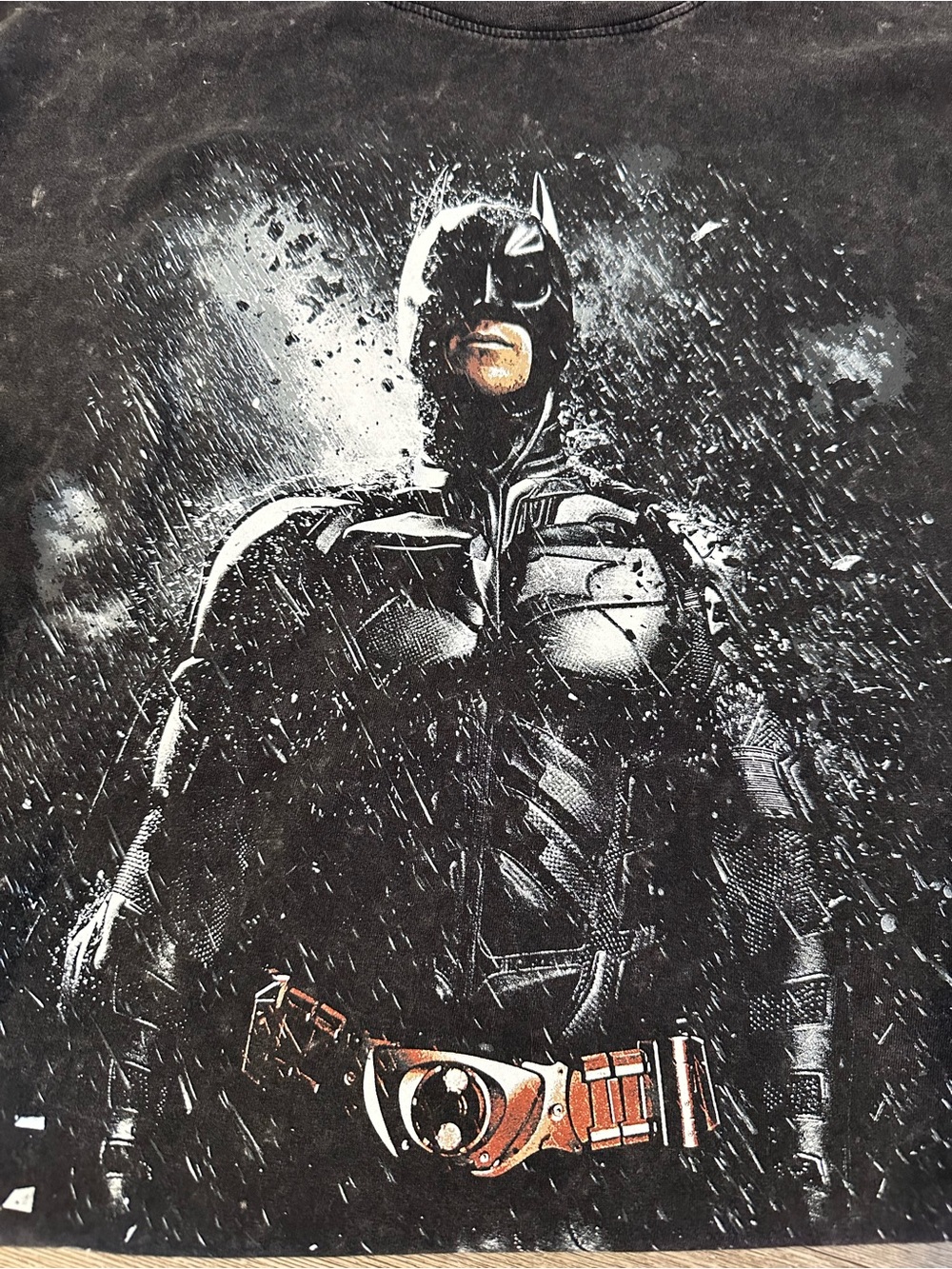 The Dark Knight Rises Batman Washed Graphic Tee XS